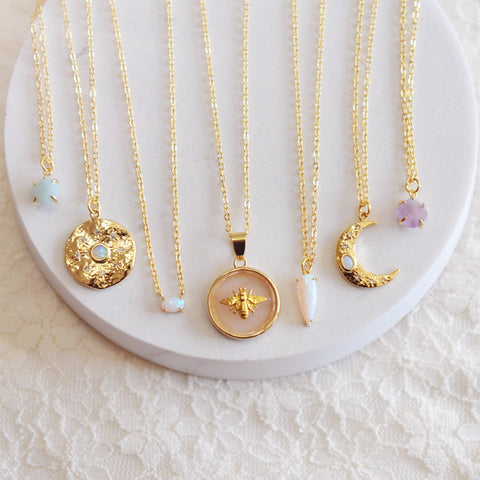 Lola Bee Necklace Rose Quartz - The Local Space