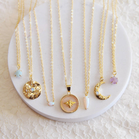 Lola Bee Necklace Rose Quartz - The Local Space