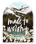 Made To Worship faith based sticker 2x3 vinyl sticker - The Local Space