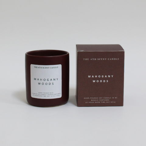 Mahogany Woods | Wood Wick Soy Candle - The Local Space