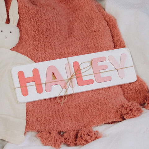 Matty Nak Designs Custom Wooden Name Puzzle - The Local Space