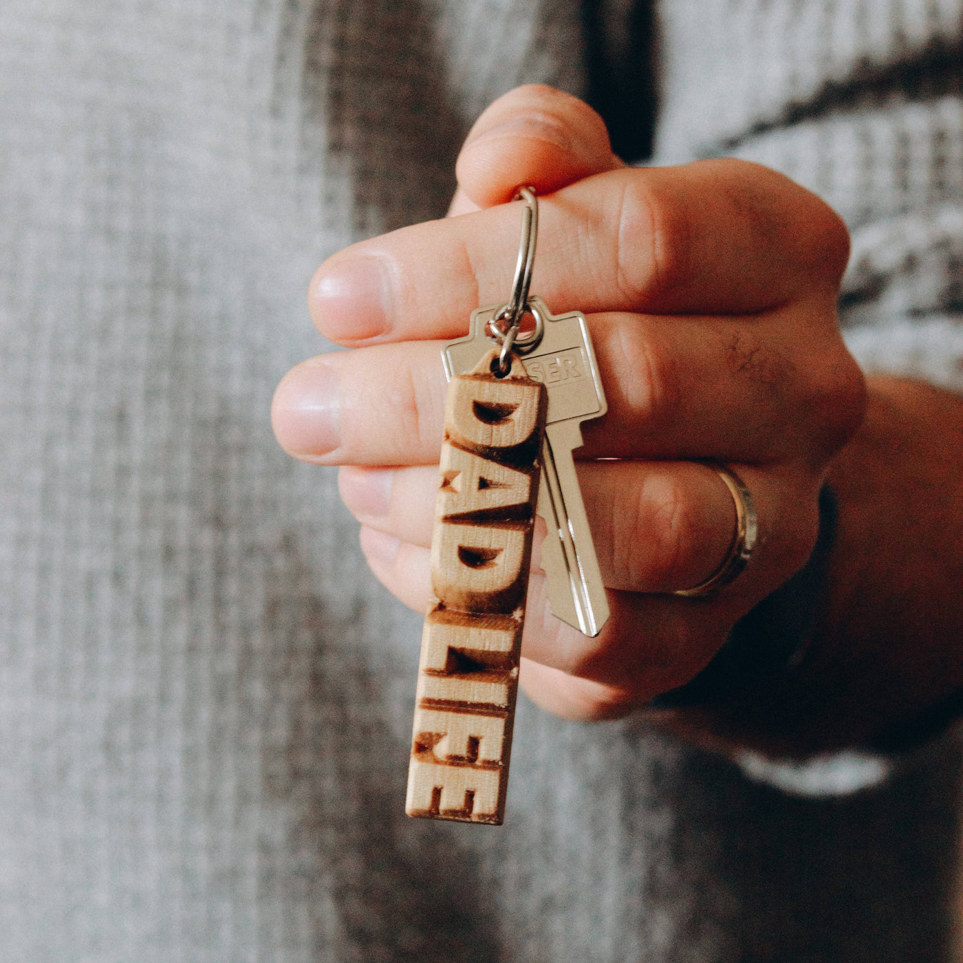 Dad Life | Wood Keychain - The Local Space