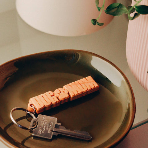 Dog Mom | Wood Keychain - The Local Space