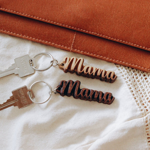 Mama | Wood Keychain - The Local Space