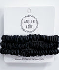 Antler and Acre Micro Silk Scrunchie Trio small silk hair scrunchies - The Local Space