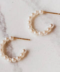Minimalist Pearl Hoop - The Local Space