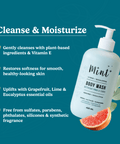 Mint Cleaning Citrus & Eucalyptus Body Wash – Refreshing Essential Oil Cleanser - The Local Space