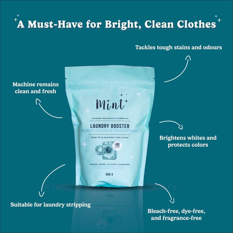 Mint Cleaning Laundry Booster - Chlorine Free Bleach Alternative - The Local Space