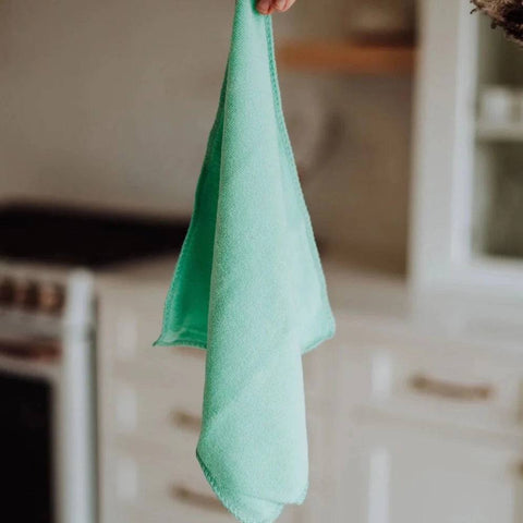 Mint Cleaning Mint Microfiber Cloths - The Local Space