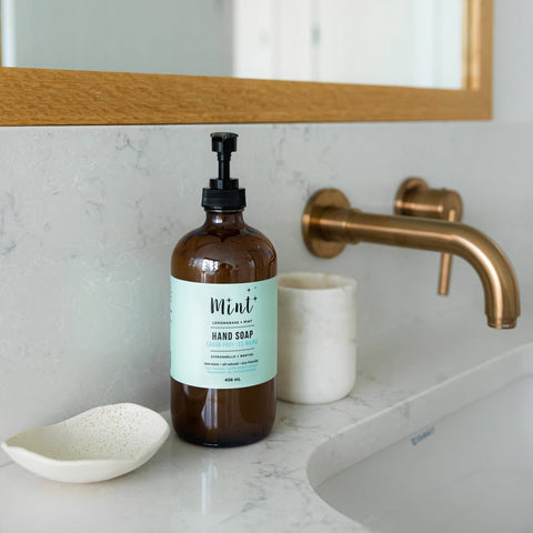 Mint Hand Soap – 456ml Refillable Bottle - The Local Space