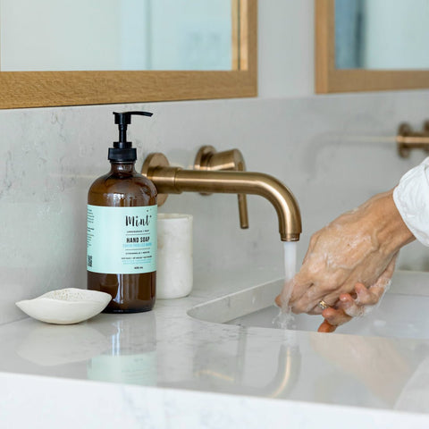 Mint Hand Soap – 456ml Refillable Bottle - The Local Space