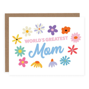 Pretty By Her | World's Greatest Mom Greeting Card, The Local Space, Local Canadian Brands 