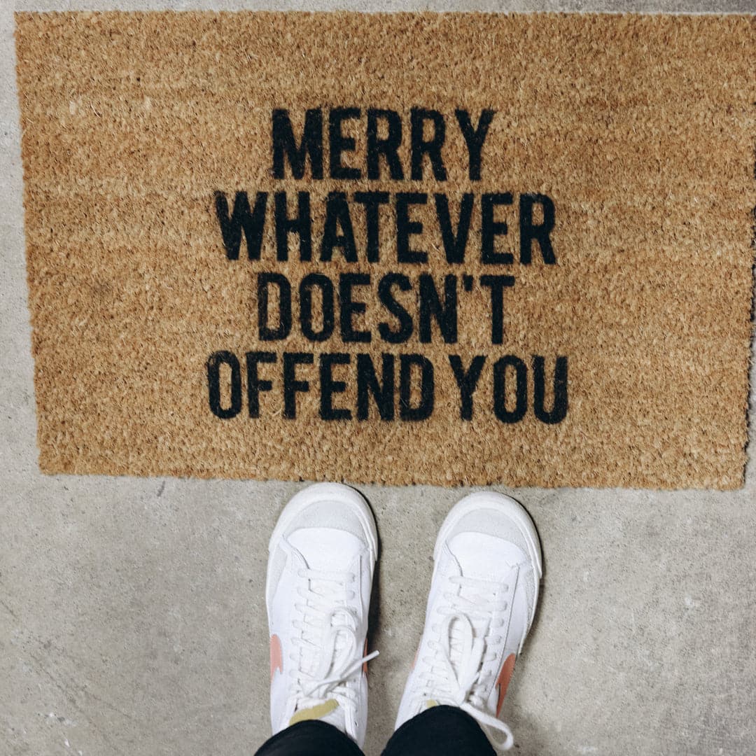 Merry Whatever Doesn't Offend You | Doormat (SALE) - The Local Space