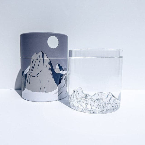 MTNPK Glassware The Bugaboos 3D Mountain Tumbler Glass (12oz) - The Local Space