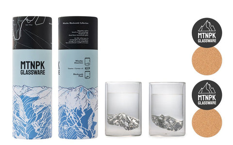 MTNPK Whistler Blackcomb 3D Mountain Glass Set (2 x 11oz) - The Local Space