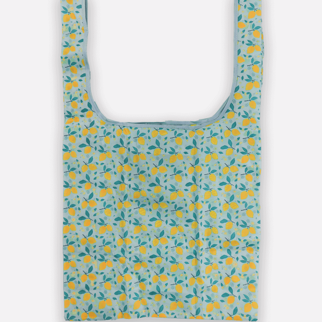 Lemon | Reusable Recycled Plastic Tote Bag - The Local Space