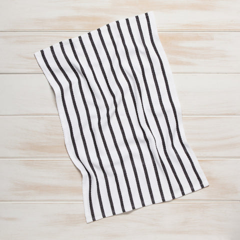 Basketweave Black Dishtowel - The Local Space