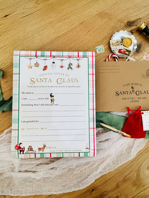 Gold Letter to Santa Kit (SALE) - The Local Space