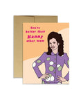 Party Mountain Paper Co. Fran Mom Greeting Card – A2 Blank Inside - The Local Space