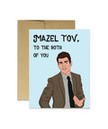 Party Mountain Paper Co. Schmidt Mazel Tov Greeting Card – A2 Blank Inside - The Local Space