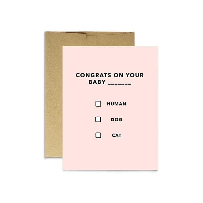 Congrats Baby Multiple Choice | Greeting Card - The Local Space