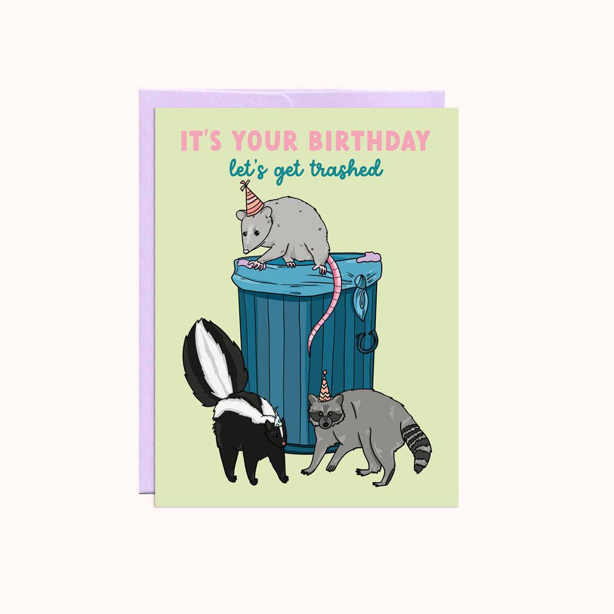 Party Mountain Paper Co. | Trashed Birthday Greeting Card, The Local Space, Local Canadian Brands