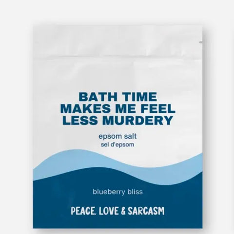 Bath Time Makes Me Feel Less Murdery - Blueberry Bliss Epsom Salt