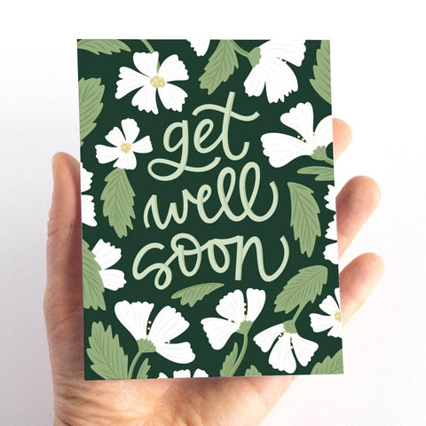 Pedaller Designs Floral Get Well Soon Greeting Card - The Local Space