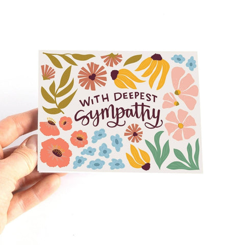 Pedaller Designs With Deepest Sympathy Greeting Card - The Local Space