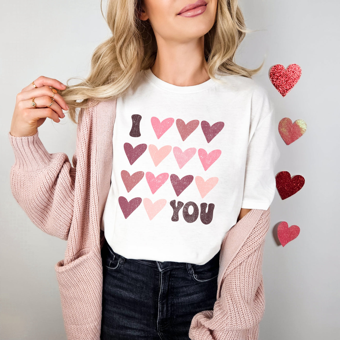 NOT SO PLAIN JANE Design Co. | I Love Love Love You Comfort Tee and Sweatshirt, The Local Space, Local Canadian Brands