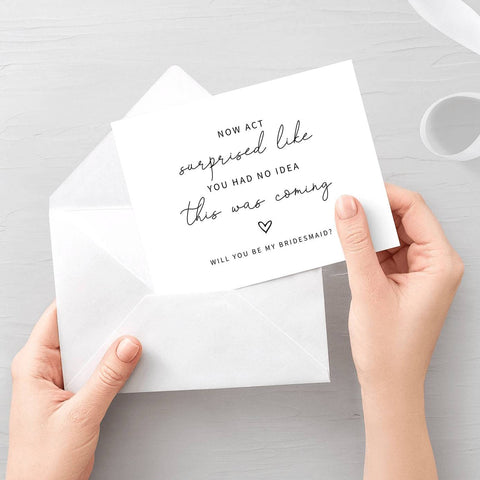 Funny Bridal Party Proposal Card | Multiple Options - The Local Space