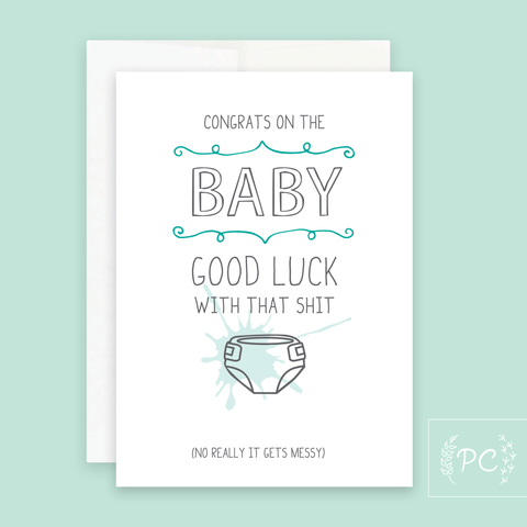 Good Luck With That Shit | Greeting Card - The Local Space