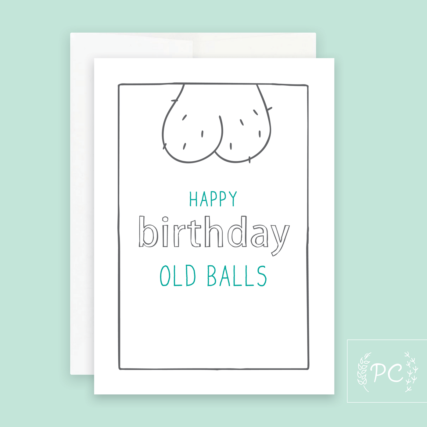 Happy Birthday Old Balls | Greeting Card - The Local Space