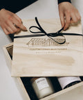 Premium Wooden Gift Box with Custom Branding – Engraved Keepsake Box - The Local Space