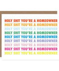 Holy Shit You're a Homeowner | Greeting Card - The Local Space