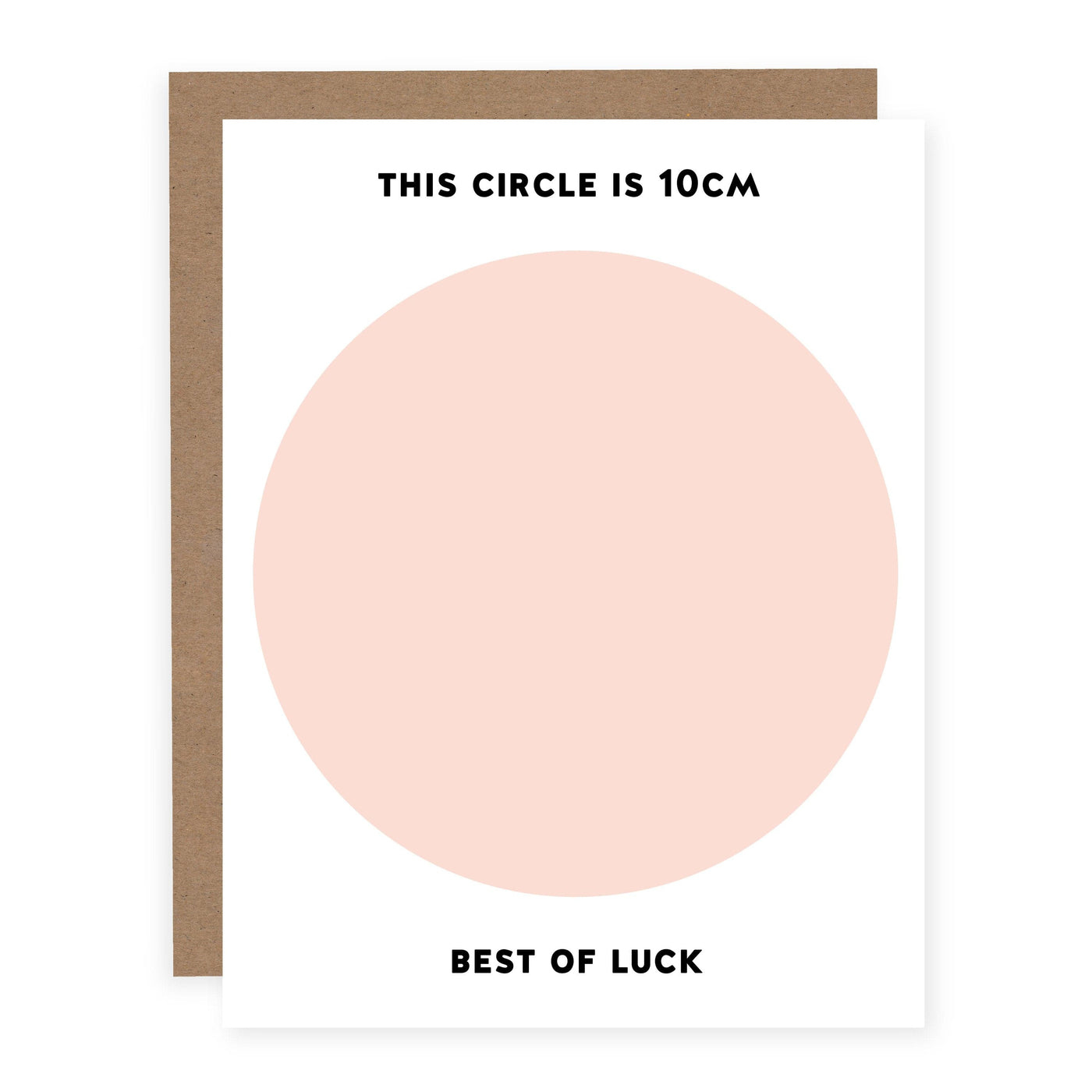 10cm Best of Luck | Greeting Card - The Local Space