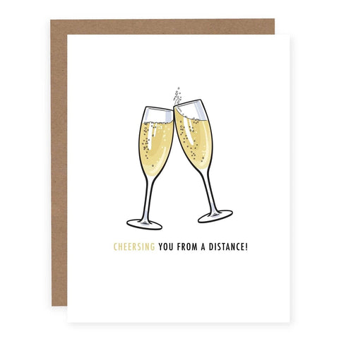 Cheersing You From a Distance | Greeting Card - The Local Space