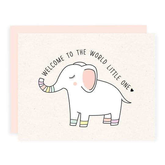 Elephant Welcome to the World | Greeting Card - The Local Space