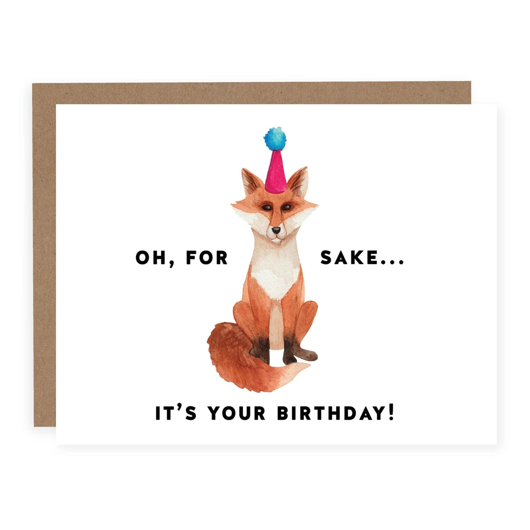 Fox Sake It's Your Birthday Card - The Local Space