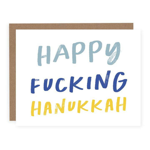 Happy Fucking Hanukkah | Christmas Card (SALE) - The Local Space