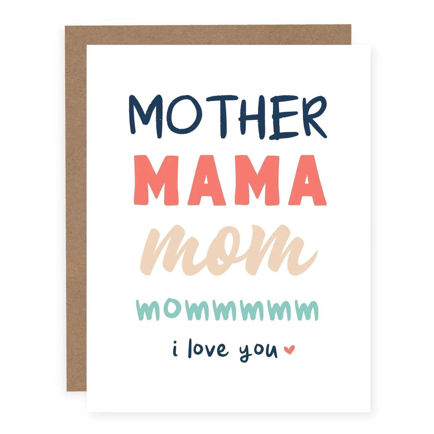Mother Mama Mom Greeting Card - The Local Space