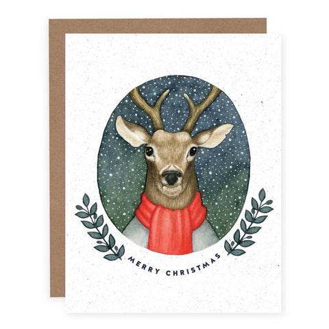 Watercolour Deer | Christmas Card (SALE) - The Local Space