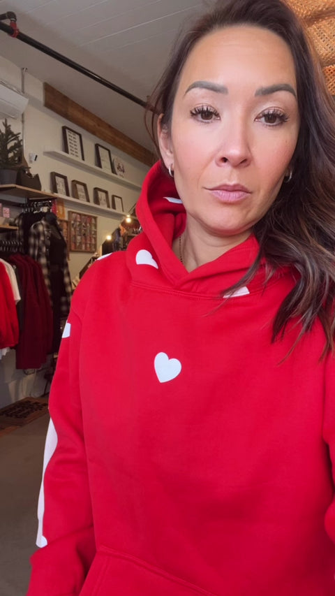 All Over Heart Classic Hoodie - The Local Space