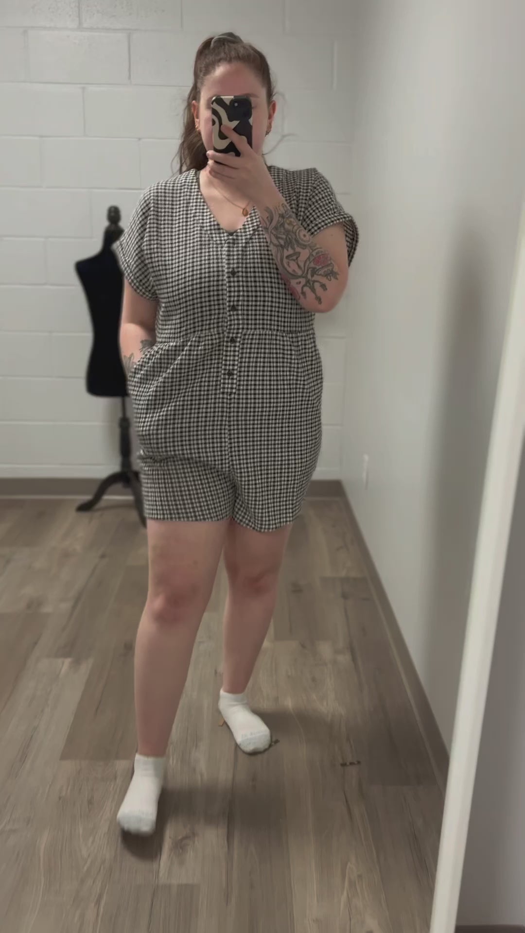 Valentina Shorty Romper Gingham | Smash + Tess, The Local Space, Local Canadian Brands