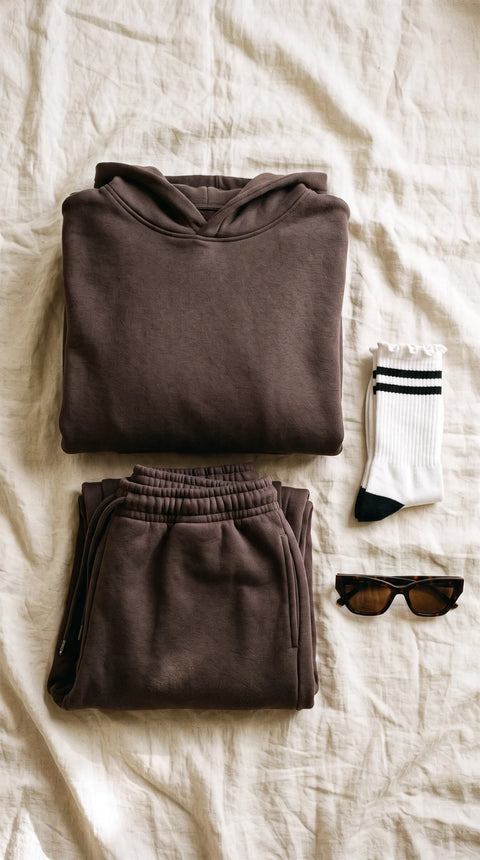 Linden Fleece Hoodie – Espresso
