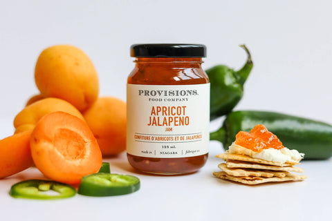 Provisions Food Company Apricot Jalapeño Jam - Gourmet Apricot Preserve (125mL Jar) - The Local Space