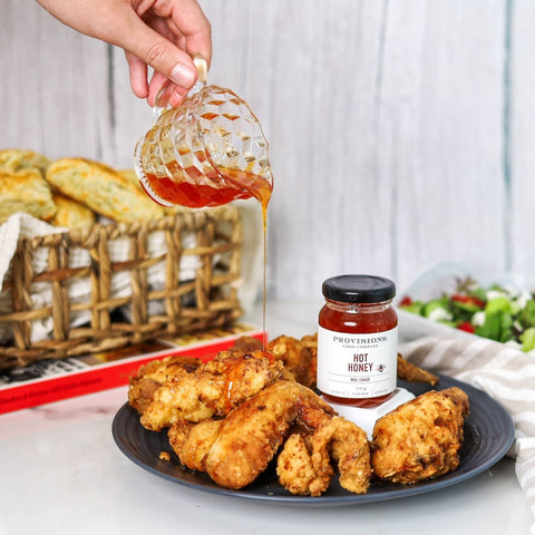 Provisions Food Company Hot Honey - Sweet & Spicy Honey (125mL Jar) - The Local Space