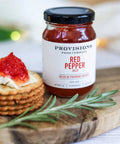 Provisions Food Company Red Pepper Jelly - Gourmet Sweet & Spicy Pepper Spread (125mL Jar) - The Local Space