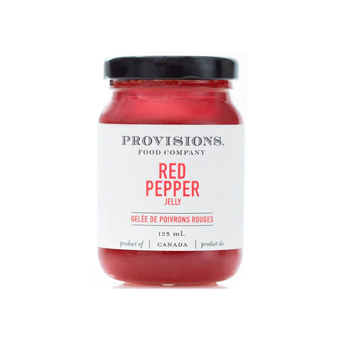 Provisions Food Company Red Pepper Jelly - Gourmet Sweet & Spicy Pepper Spread (125mL Jar) - The Local Space