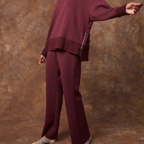 Florine Soft Knit Flare Pants - The Local Space